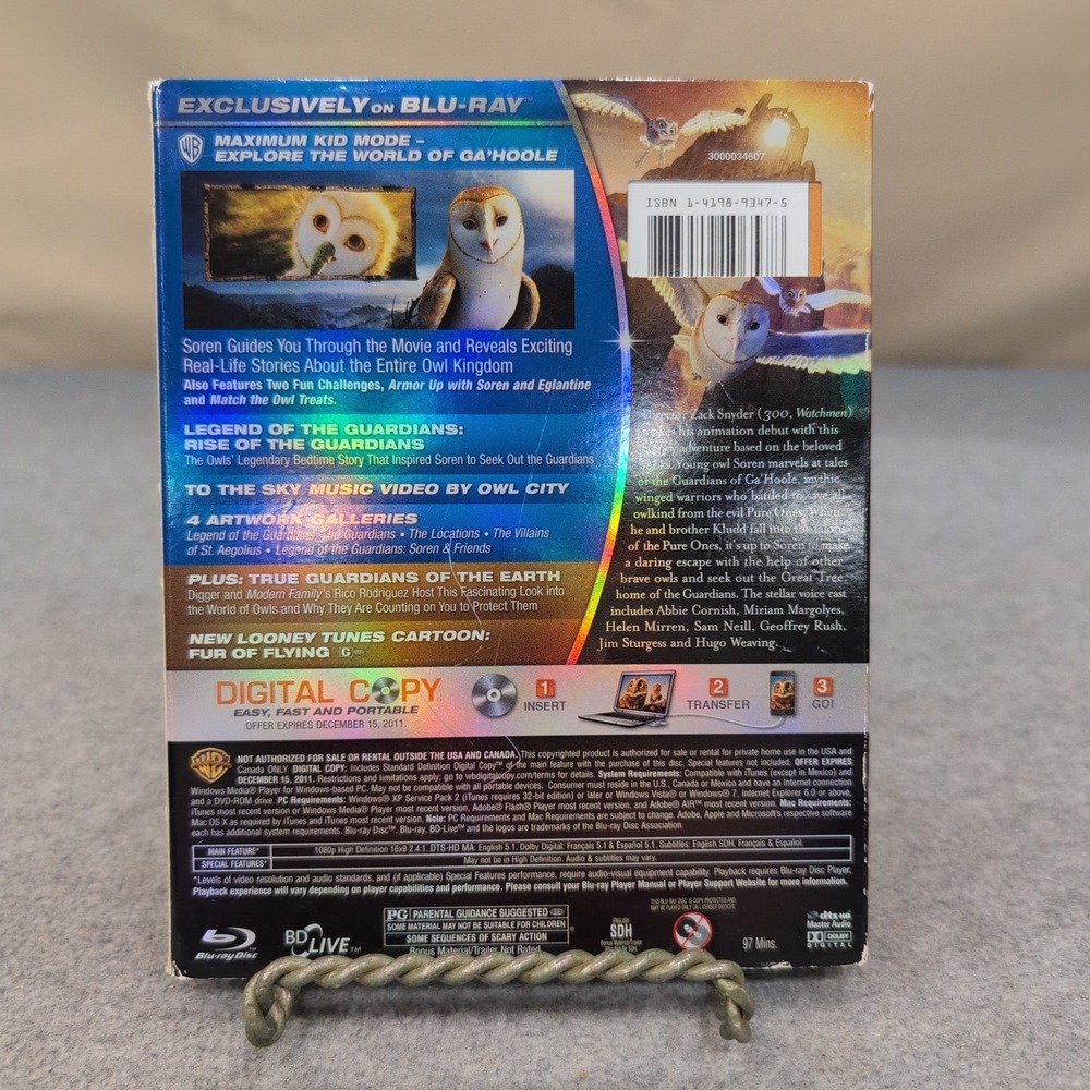 Legend of the Guardians The Owls of Ga'Hoole Blu-ray DVD Lenticular Slipcover - Picture 2 of 2